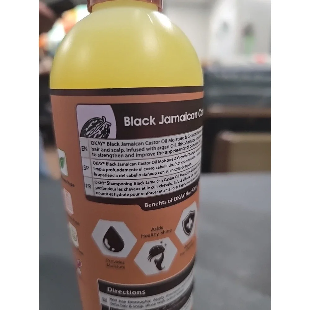 BLACK JAMAICAN CASTOR OIL MOISTURE GROWTH SHAMPOO 12oz‎ / 355ml